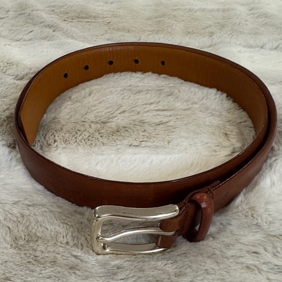 Polo Ralph Lauren Other - Polo by Ralph Lauren Brown Leather Belt with Gold Buckle